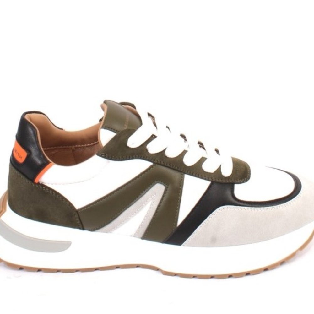 Alexander Smith 93c Multicolor Leather Lace-Up Sneakers Shoes - Picture 3 of 8